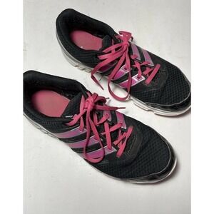 ADIDAS Falcon Lightweight Running Shoe Size 8.5 Black Pink Silver G99093